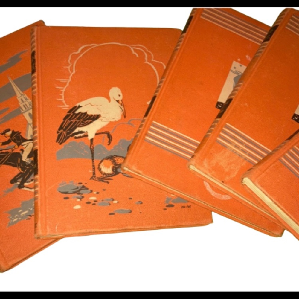 CHILDCRAFT 1947. Volumes 3, 4, 7, 10, & 12